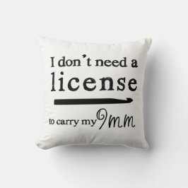 クロチェットフックライセンス工芸品ホワイト クッション