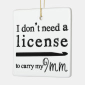 クロチェットフックライセンス工芸品 セラミックオーナメント (左)