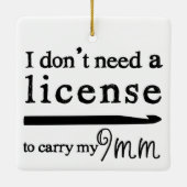 クロチェットフックライセンス工芸品 セラミックオーナメント (裏面)