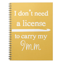 クロチェットフックライセンス工芸品{Dark} ノートブック