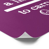 クロチェットフックライセンス工芸品{Dark} ポスター (角)