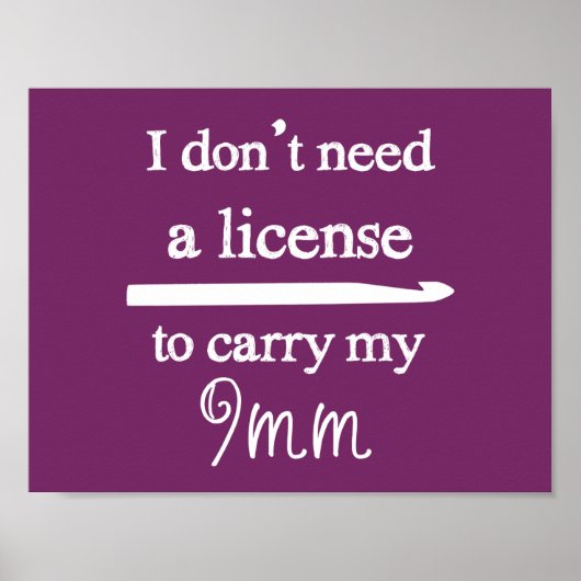 クロチェットフックライセンス工芸品{Dark} ポスター (正面)