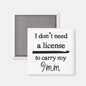 クロチェットフックライセンス マグネット (正面/裏面)