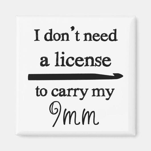 クロチェットフックライセンス マグネット (正面)