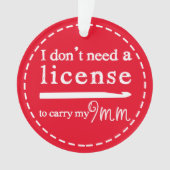 クロチェットフックライセンス{Dark}工芸品 オーナメント (正面)