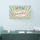 クロチェットフックヴィンテージサーカスのクラフトショーの表示 横断幕 (トレードショー)