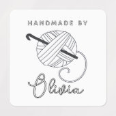 クロチェットフック及び糸数々の目的裁縫 ラベル (デザイン1)