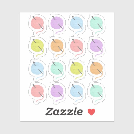 クロチェットフック編み物ヤーンズホビーブホプランナー シール (シート)