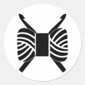 クロチェットフック&ヤーンスケインクラフツ ラウンドシール (正面)