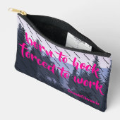 クロチェットマーケットバッグ、クラフトユーモアzipバッグ アクセサリーポーチ (見開き)