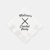 クロチェットヤーンパーティー工芸品 縁ありカクテルナプキン (角)