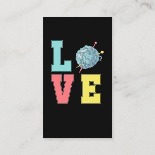 クロチェットラブホビークラフティング糸編み機 名刺 (正面)