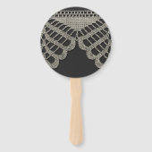 クロチェットレース ハンドファン (正面)