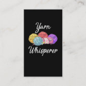 クロチェット中毒の糸好きの母、おばあちゃん 名刺 (正面)