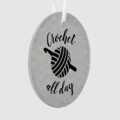 クロチェット終日・糸玉&フック工芸品メーカー オーナメント (正面)