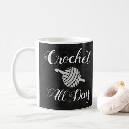 クロチェット終日・糸玉&フック工芸品 コーヒーマグカップ
