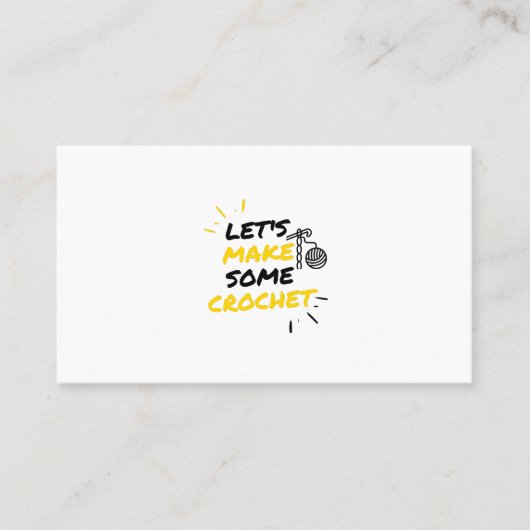 クロチェット製作者 コーリングカード (正面)