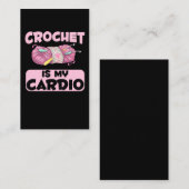 『クロチェット・クラフティング・マザー・ヤーン・ユーモア』 名刺 (正面/裏面)