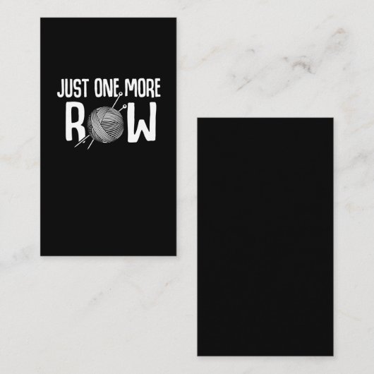 クロチェット・マム・ヤーン・ホビー・クラフティング・おばあちゃん 名刺 (正面/裏面)