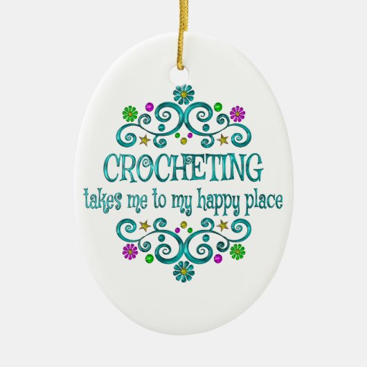 クロチティングハッピープレイス セラミックオーナメント (正面)