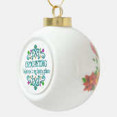 クロチティングハッピープレイス セラミックボールオーナメント (右)