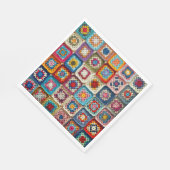 クロチ数々のェテッドグラニースクエアキルト スタンダードランチョンナプキン (角)