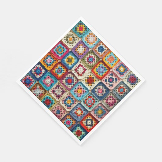 クロチ数々のェテッドグラニースクエアキルト スタンダードランチョンナプキン (角)