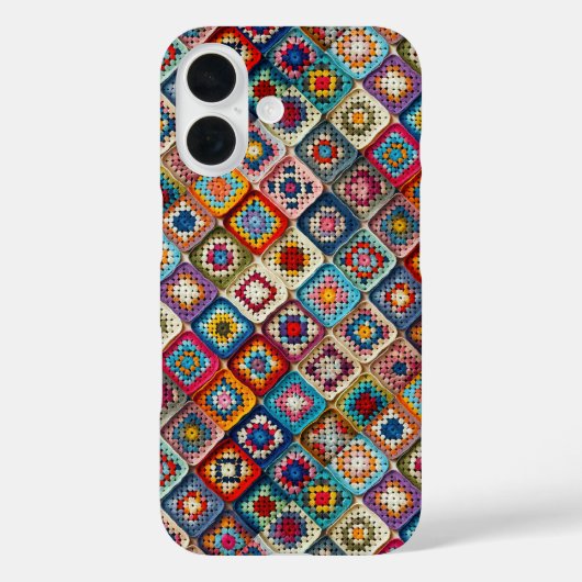 クロチ数々のェテッドグラニースクエアキルト Case-Mate iPhoneケース (裏面)