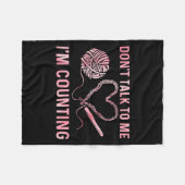 クロッおもしろいチアート女男性へ性クロスケートクロック フリースブランケット (正面(横))