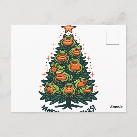 クロッお洒落クス：カエルが『フログマメリー』を歌う ポストカード (裏面)