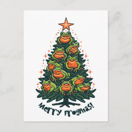 クロッお洒落クス：カエルが『フログマメリー』を歌う ポストカード