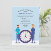 クロッのまわりにクゲイウェディングシャワー招待状 招待状 (スタンド正面)