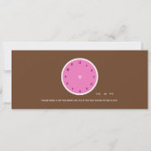 クロッのまわりにクブライダルシャワー招待茶 招待状 (裏面)