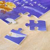 クロッエレガントクスパープルフォト引用文 ジグソーパズル (側面)