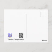 クロッカスと蜂のハッピーバースデー ポストカード (裏面)