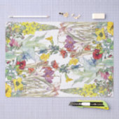 クロッカスのケシのアイリスFoxgloveによってはティッシュペーパーが開花します 薄葉紙 (クラフト)