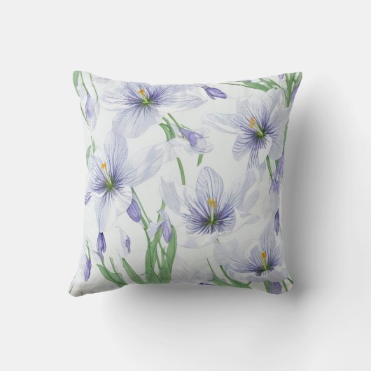 クロッカスの花 クッション (裏面)