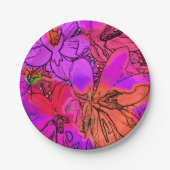 クロッカスの花 ペーパープレート (正面)