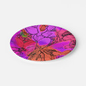 クロッカスの花 ペーパープレート (アングル)