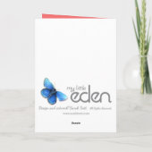 クロッカスの"お母さん"のピンクの赤い母カード感謝していしています サンキューカード (裏面)