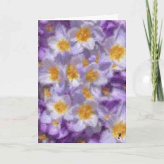 クロッカスウォーターの色 招待状 (正面)