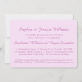 クロッカスパープルフローラ結婚式招待状 招待状 (裏面)