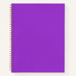 クロッカスパープル無地のカラースパイラル ノートブック