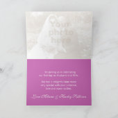 クロッカスパープル結婚フラワーサンキューカード サンキューカード (内部)