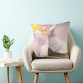 クロッカスピンク花水彩手色彩の鮮やか形 クッション (椅子)