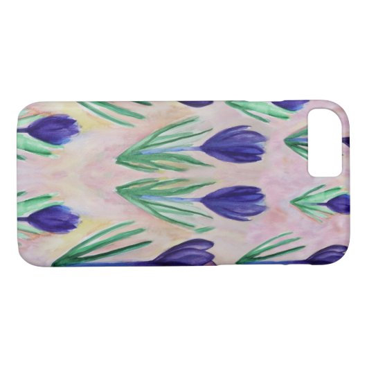 クロッカスフラワーアップルiPhone 7スリムメープルウッドケース Case-Mate iPhoneケース (裏面(横))