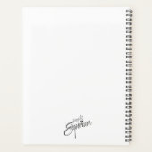 クロッカスフラワーウォーター絵画カラー プランナー手帳 (裏面)