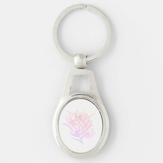 クロッカスフラワーキーチェーン キーホルダー (正面)