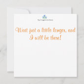 クロッカスフラワーズオンホワイトフラットカード (裏面)