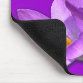 クロッカスフラワーマウスパッドパープル/ブルーデコールギフト マウスパッド (コーナー)